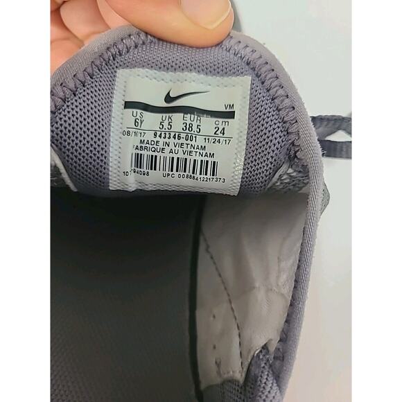 Nike Air Max 270 Women's Shoes Size 6Y Gray/Orange/White - Picture 7 of 12